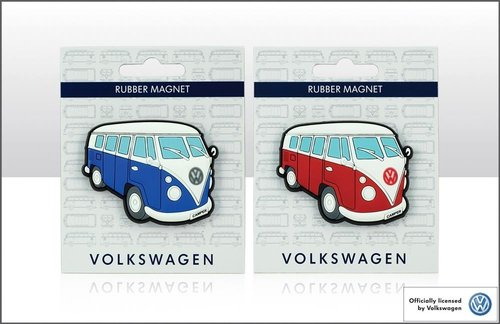 VW Kühlschrankmagnet: Camper in dreiviertel Ansicht